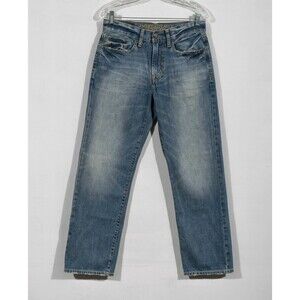 American Eagle Made to Last Relaxed Fit Straight Leg Light Wash Jeans Sz 28 X 30